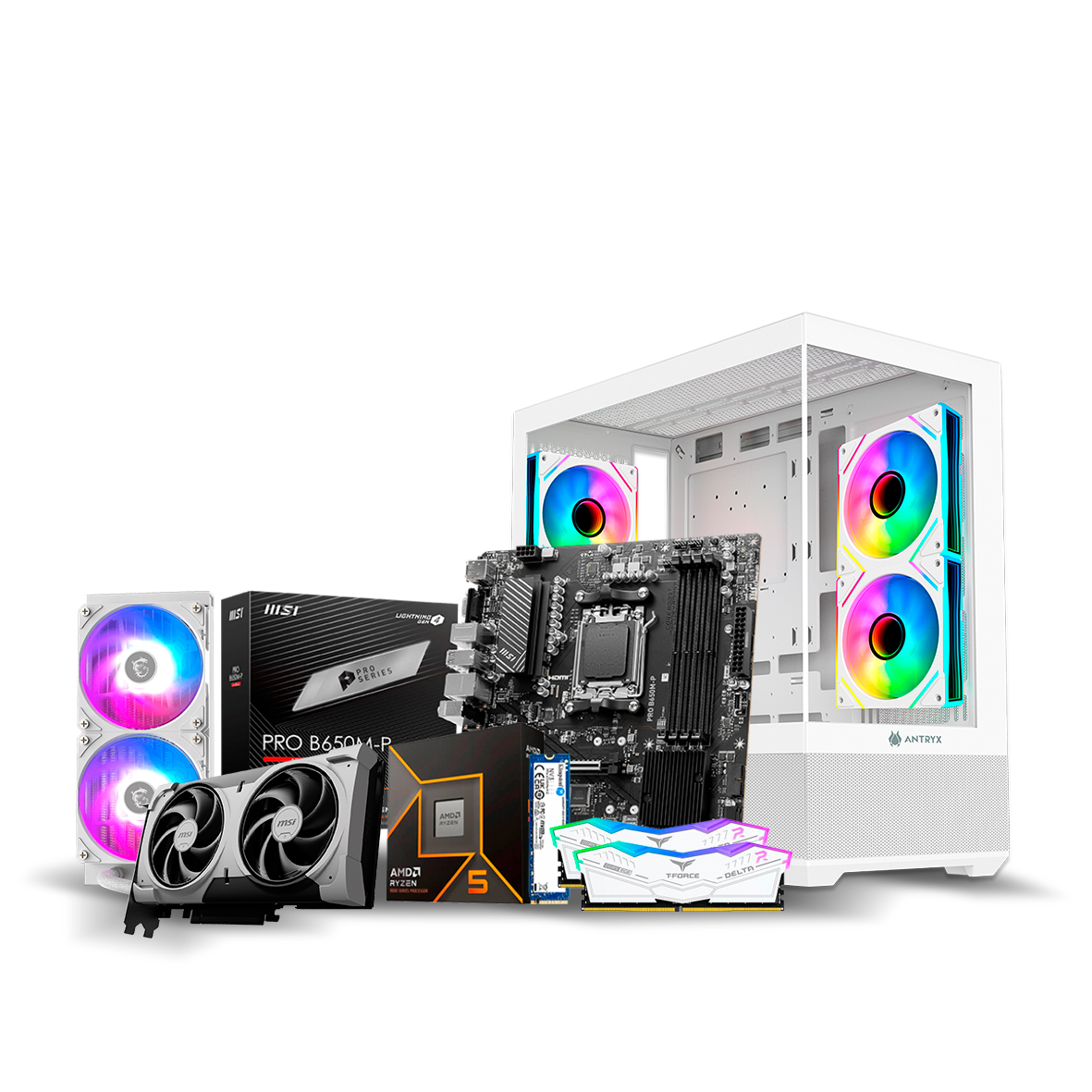 PC GAMER AMD RYZEN 5 7600X CON RTX 5060 8GB