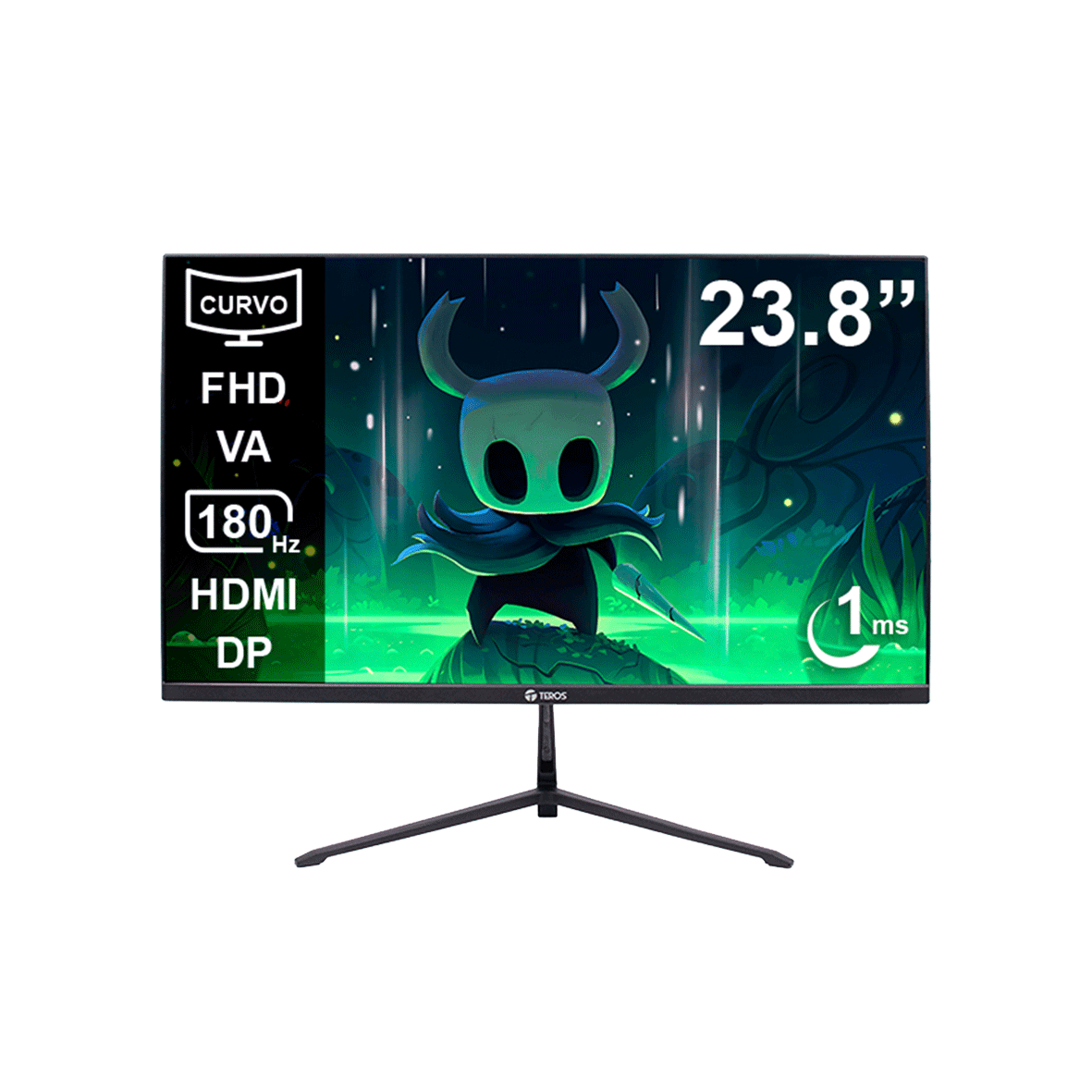 Monitor TEROS TE-2476G 23.8" Curvo 180Hz, 1ms,  FHD, VA