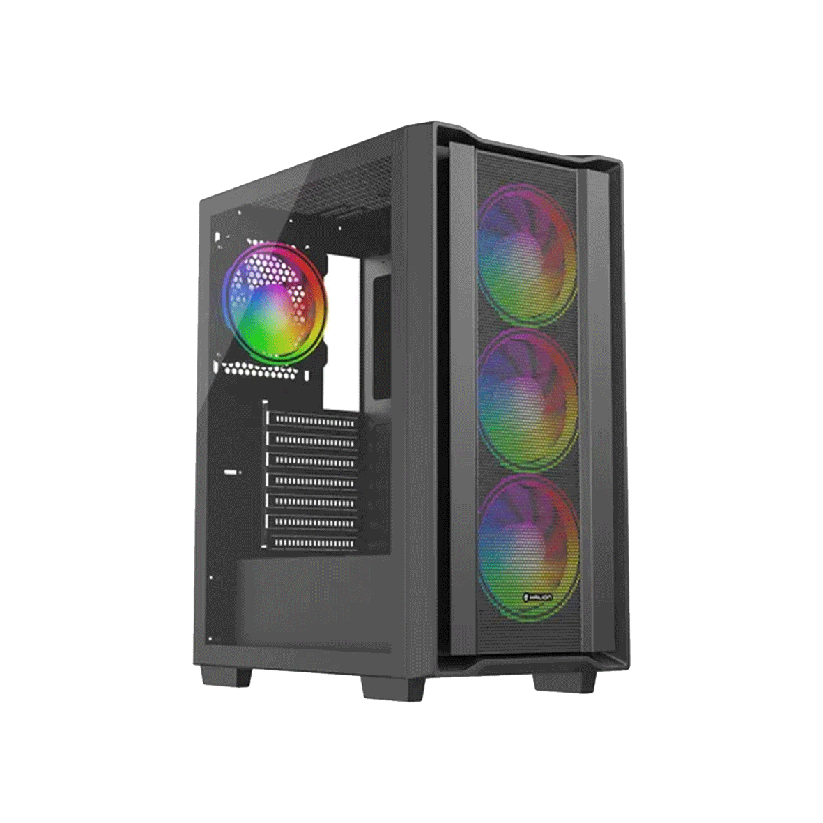 Case Halion titan 107 ARGB C/Fuente Real 600W