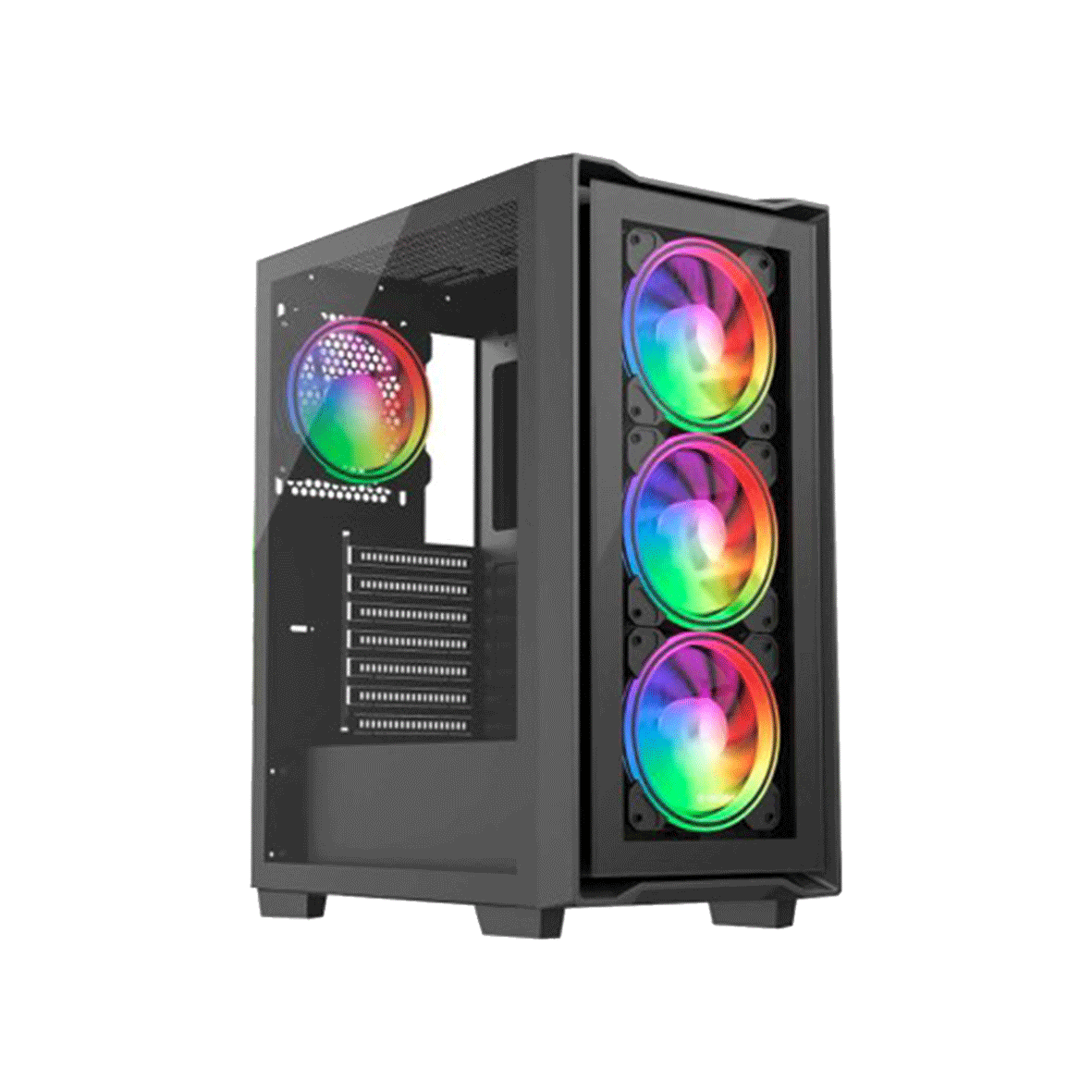 Case Halion titan 108 ARGB C/Fuente Real 600W