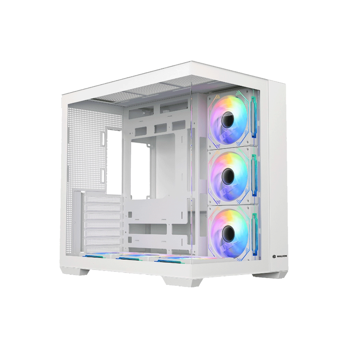 Case Halion Fish Tank C708 6 Fan ARGB White